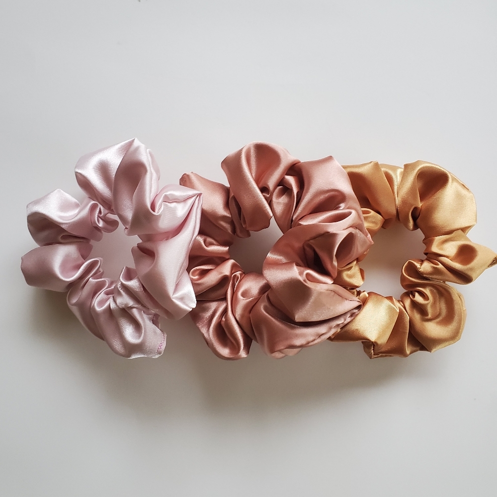 Satin Scrunchie Set of 3